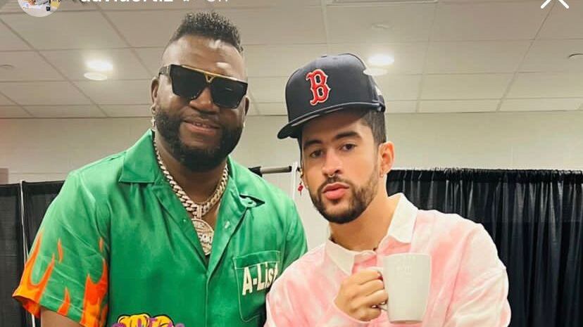 David Ortiz y Bad Bunny