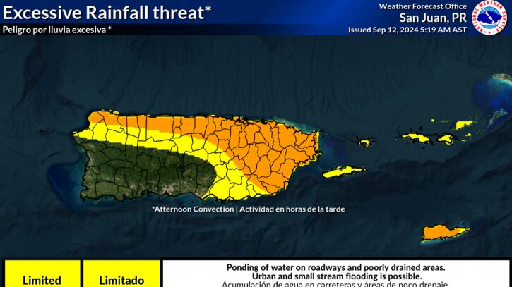 Tiempo en Puerto Rico.