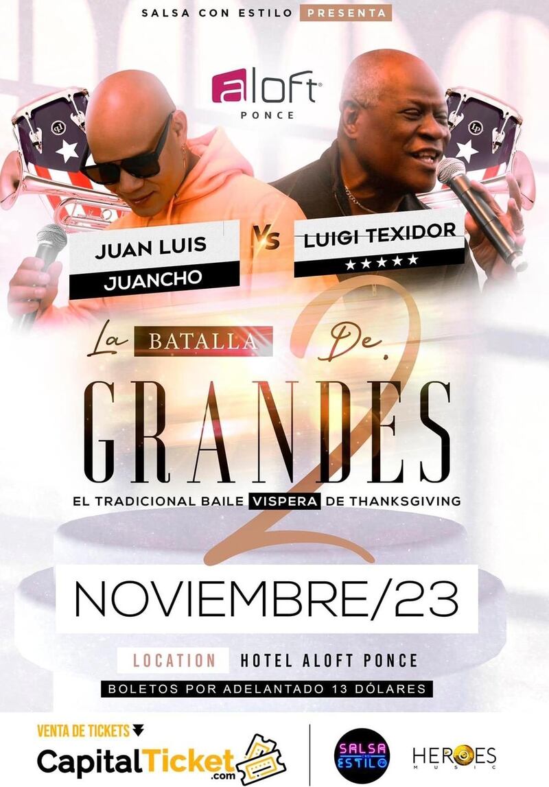 Evento musical "La Batalla de 2 grandes"