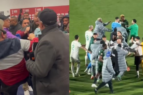 ¡Escándalo total! Periodistas y futbolistas terminan a los golpes en la Copa Africana