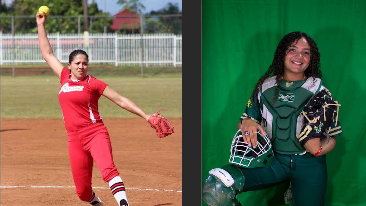 Camille Ortiz y Alondra Pérez comparten el premio Jugadora Más Valiosa del Sóftbol Superior Femenino.