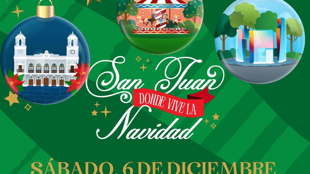 San Juan continúa la celebración navideña con música y transporte gratuito al Parque Luis Muñoz Marín.