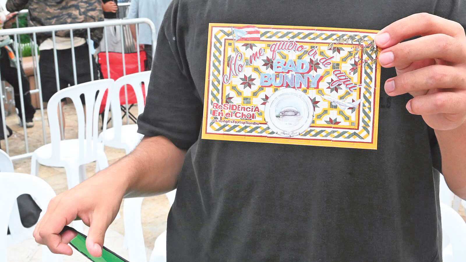 Filas para el concierto de Bad Bunny