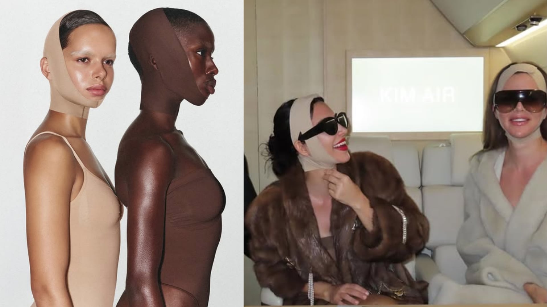 Kim Kardashian y sus fajas para el rostro