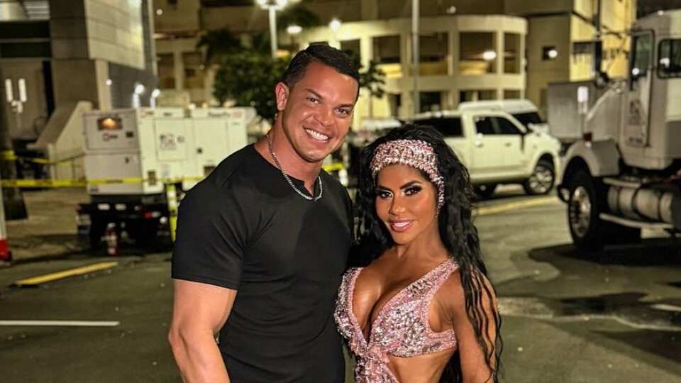 Maripily Rivera y su novio.