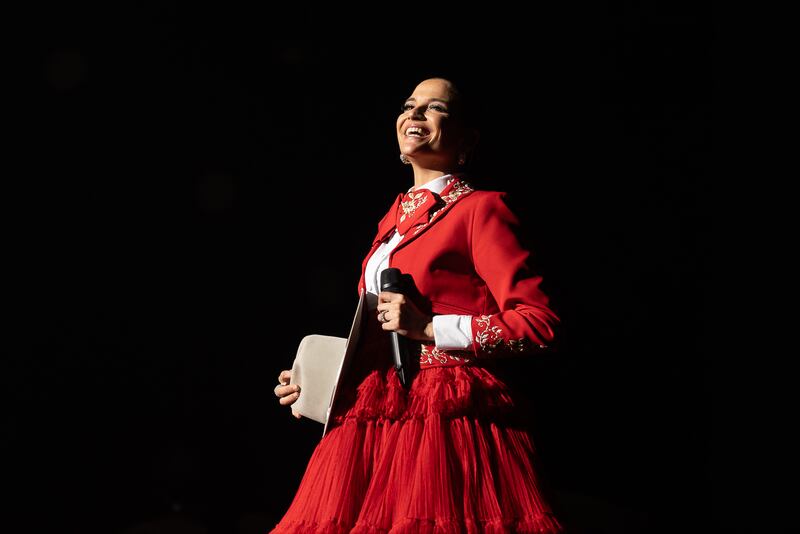 Natalia Jiménez en el Coliseo de Puerto Rico.