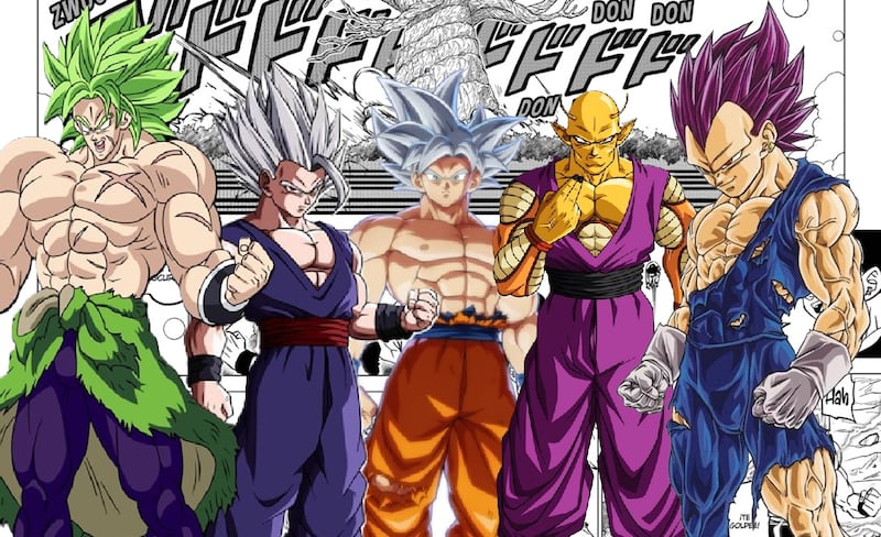 Dragon Ball Super - Broly, Gohan, Goku, Piccolo y Vegeta