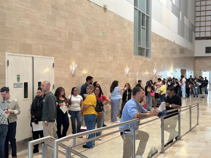 Cientos de personas se presentan a las primeras audiciones de ‘Boricuas con Talento’.