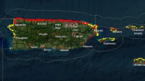 Riesgo alto de corrientes marinas.