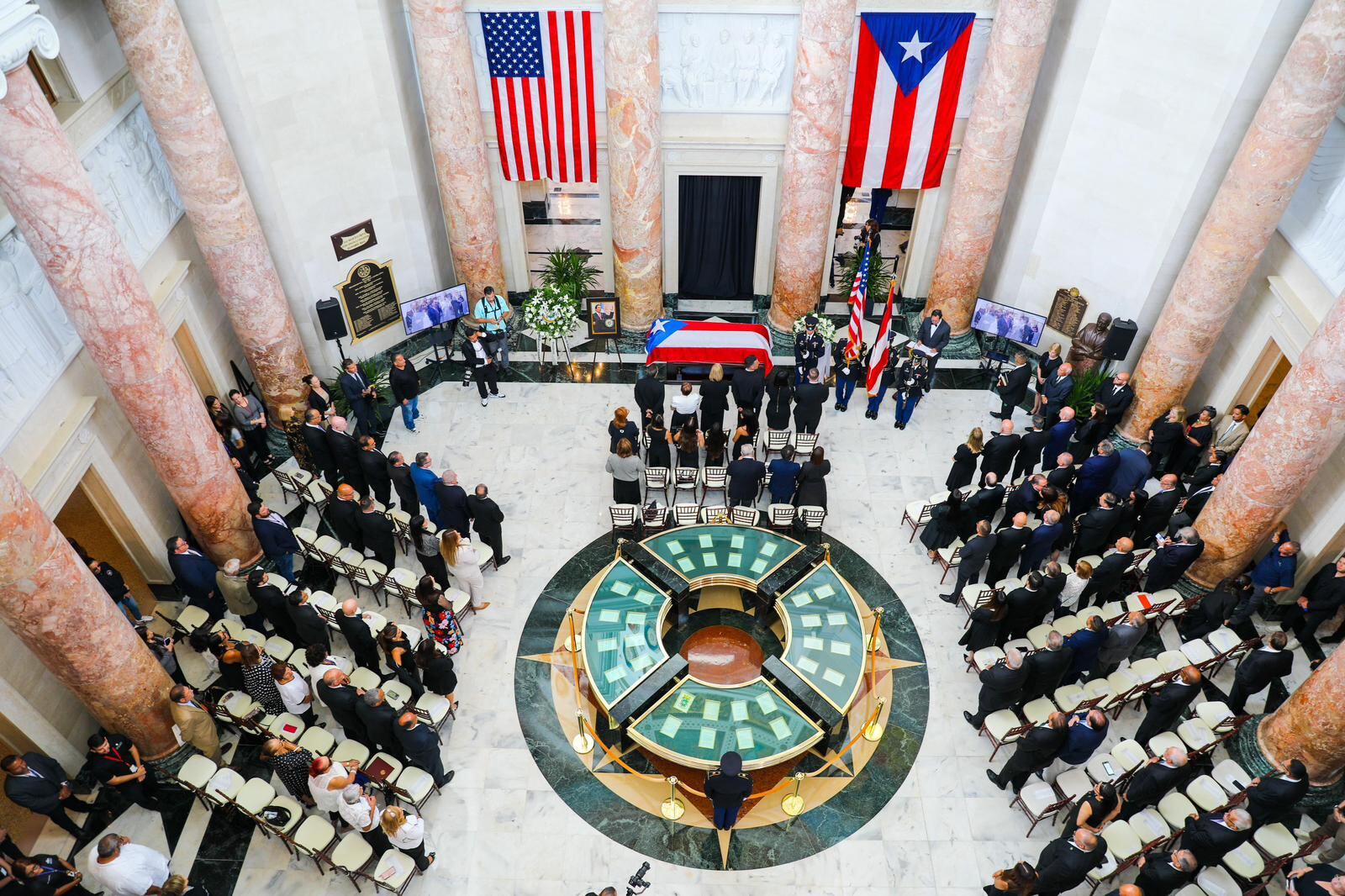 Los actos fúnebres se llevaron a cabo en el Capitolio de Puerto Rico.