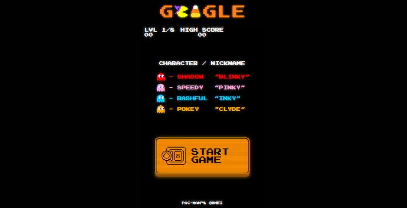 Doodle - Google - Pac-Man