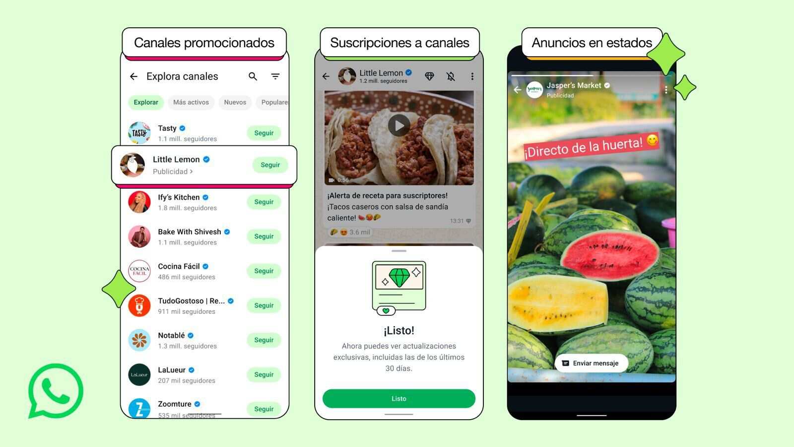 WhatsApp ahora tendrá anuncios y suscripciones dentro de la app
