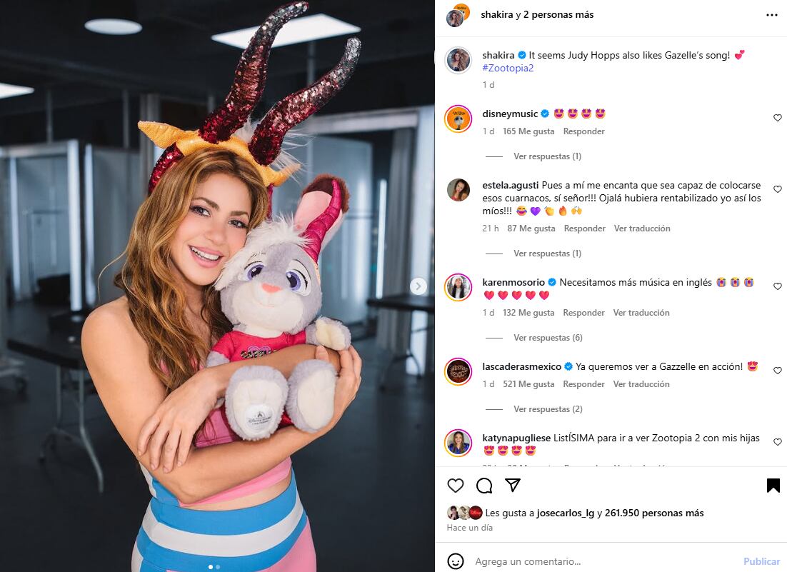 Shakira impacta como Gazelle en Zootopia 2