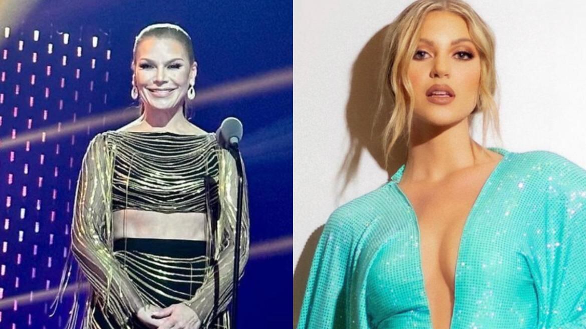 Olga Tañón y Madison Anderson Berríos.