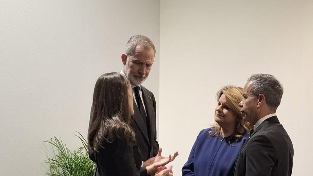 Gobernadora de Puerto Rico y el alcalde de San Juan se reúnen con los Reyes de España.