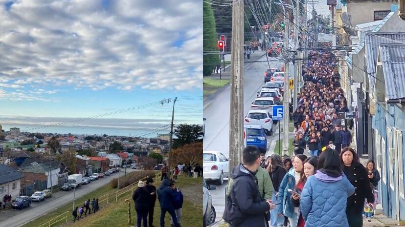 Redes sociales muestran evacuación en Magallanes tras sismo y alerta de tsunami