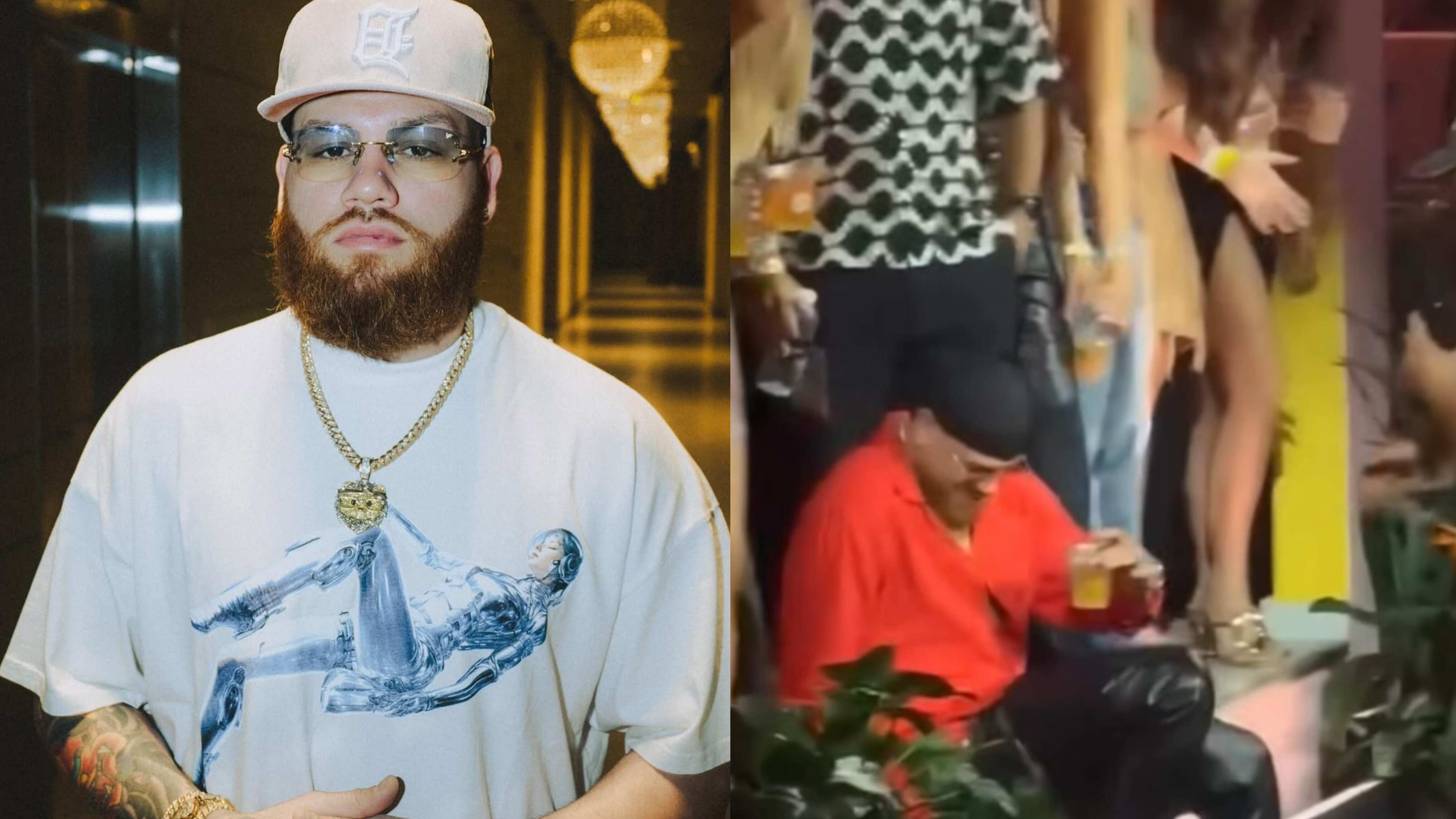 El exponente urbano, Miky Woodz, se cayó mientras disfrutaba del último concierto de la residencia de Bad Bunny en el Choliseo.