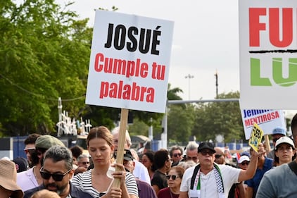 Ciudadanos se tiraron a la calle para exigir la salida de LUMA.