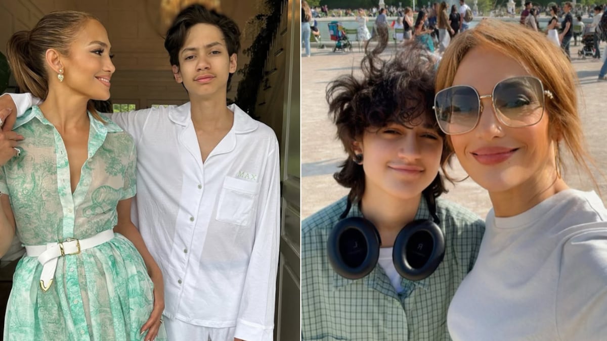 Jennifer Lopez junto a Emme y Max