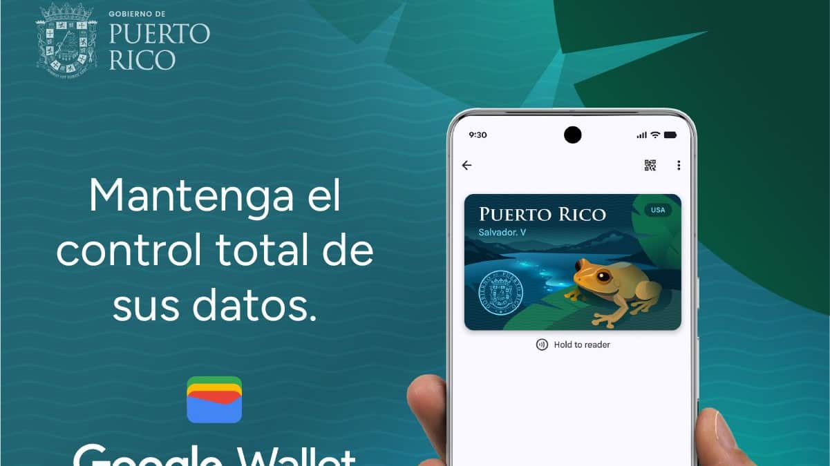 Licencia de Puerto Rico estará disponible en Google Wallet.