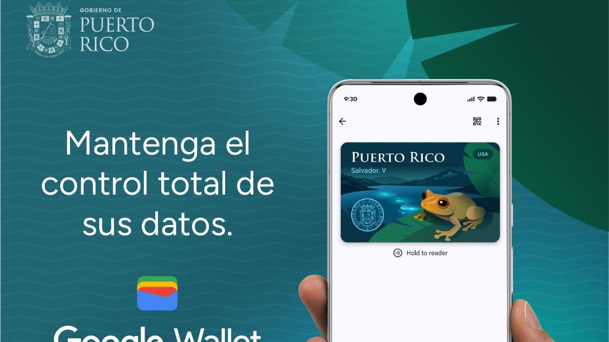 Licencia de Puerto Rico estará disponible en Google Wallet.