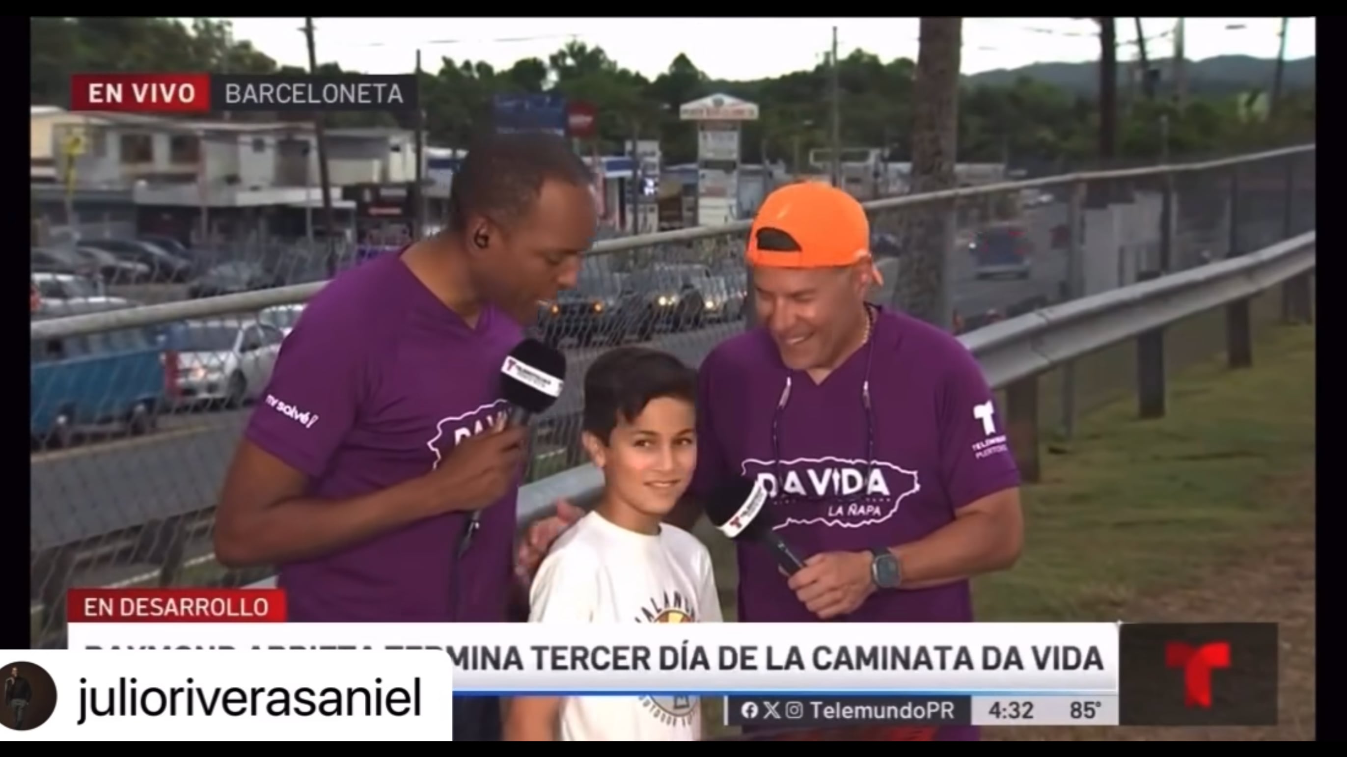 Emotivo momento entre Raymond Arrieta y un niño que soñaba con conocerlo