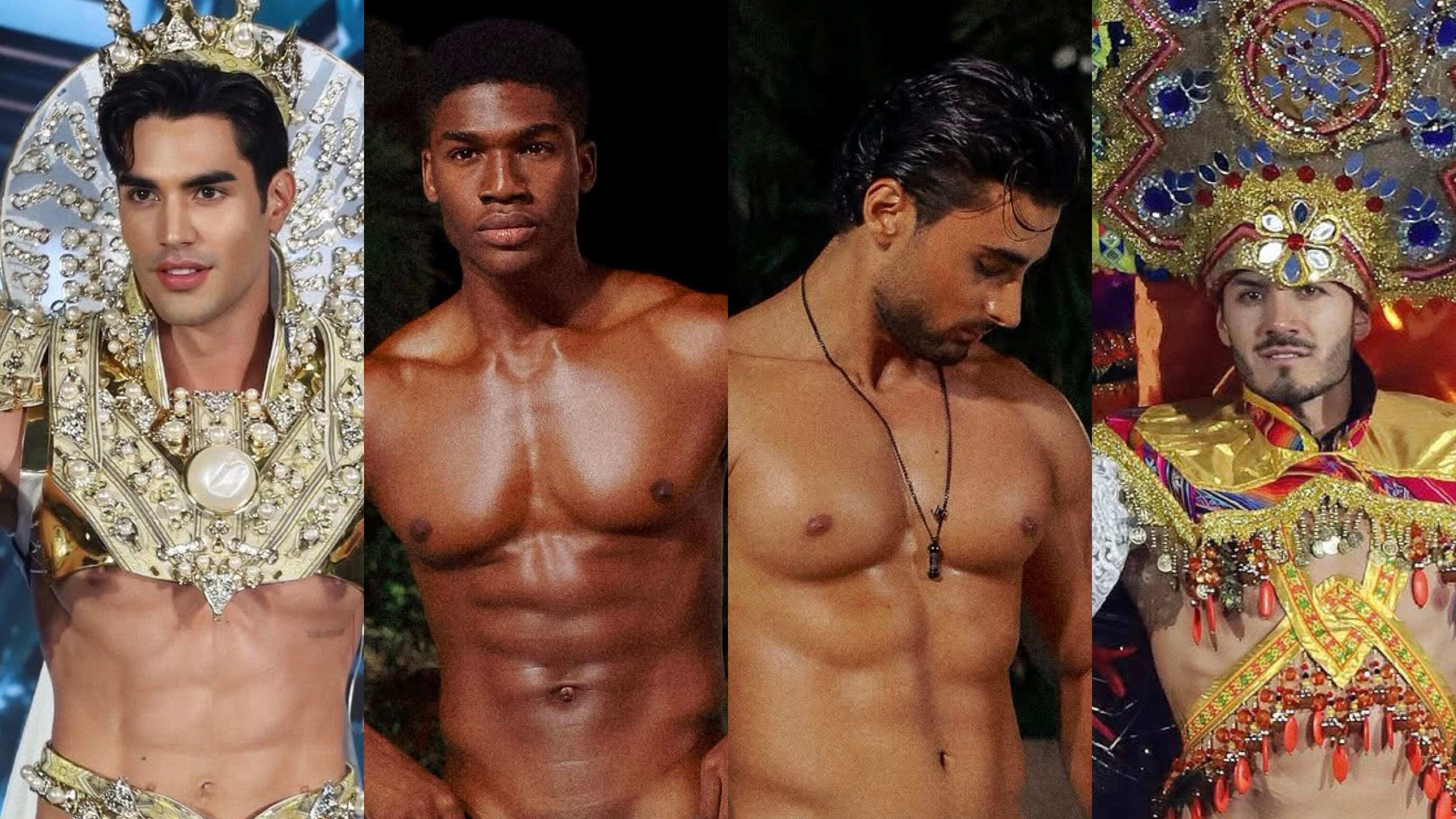Mister Filipinas, Mister Nigeria, Mister Líbano y Mister Ecuador.