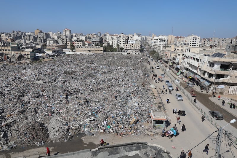 Así luce la ciudad de Gaza ante los constantes ataques del Gobierno israelí.