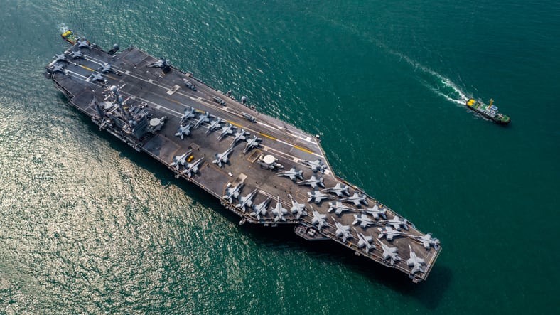 Portaaviones a Sudamérica