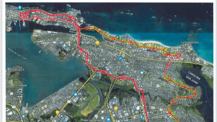 Ruta caravana “No más balas al aire”.