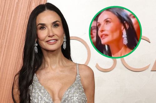 Viralizan reacción de Demi Moore al perder el Óscar: “Podemos ver cómo se le rompe el corazón”