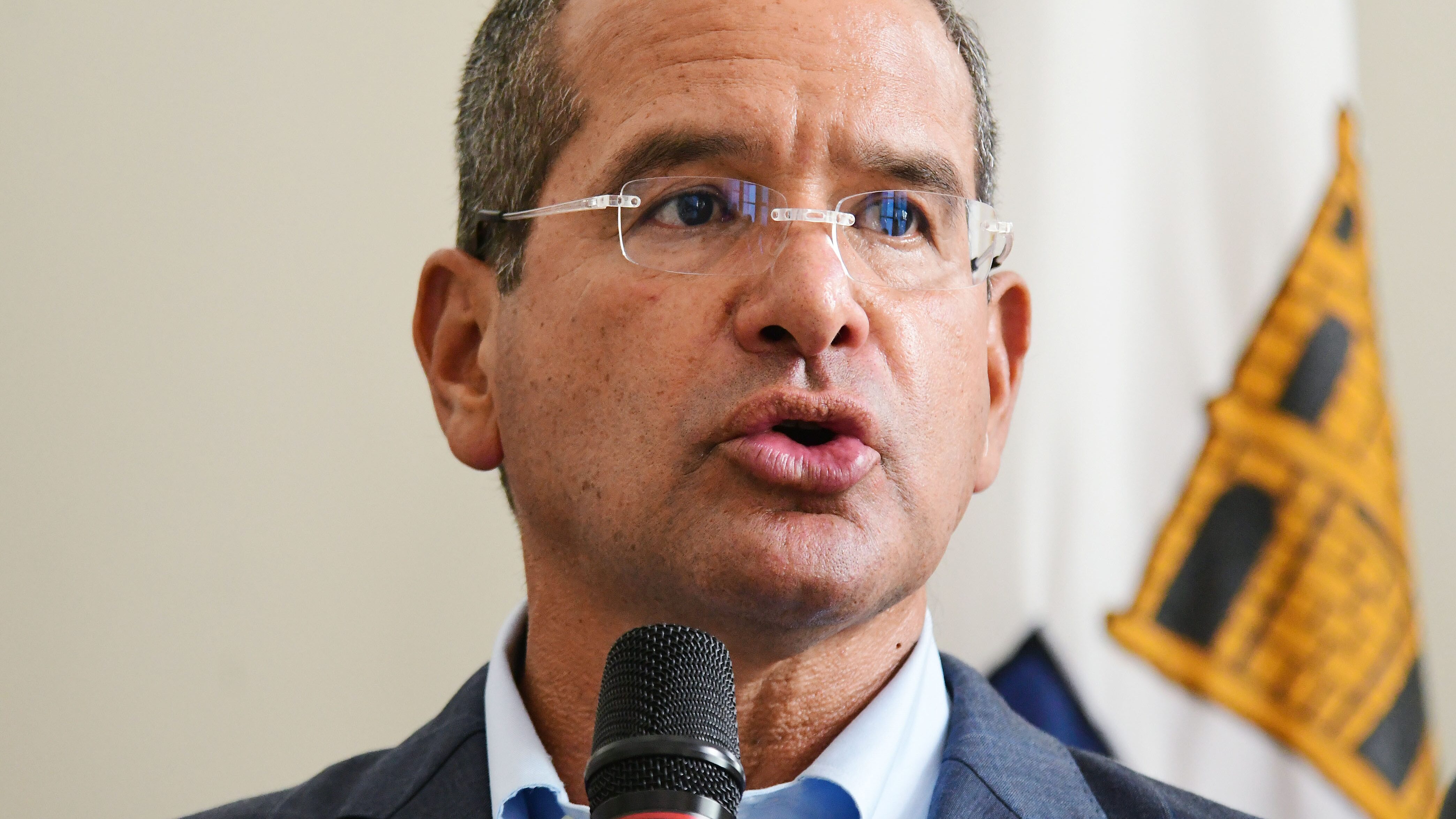 El gobernador de Puerto Rico, Pedro Pierluisi,  particpo de la reunión mensual de la Federación de Alcaldes