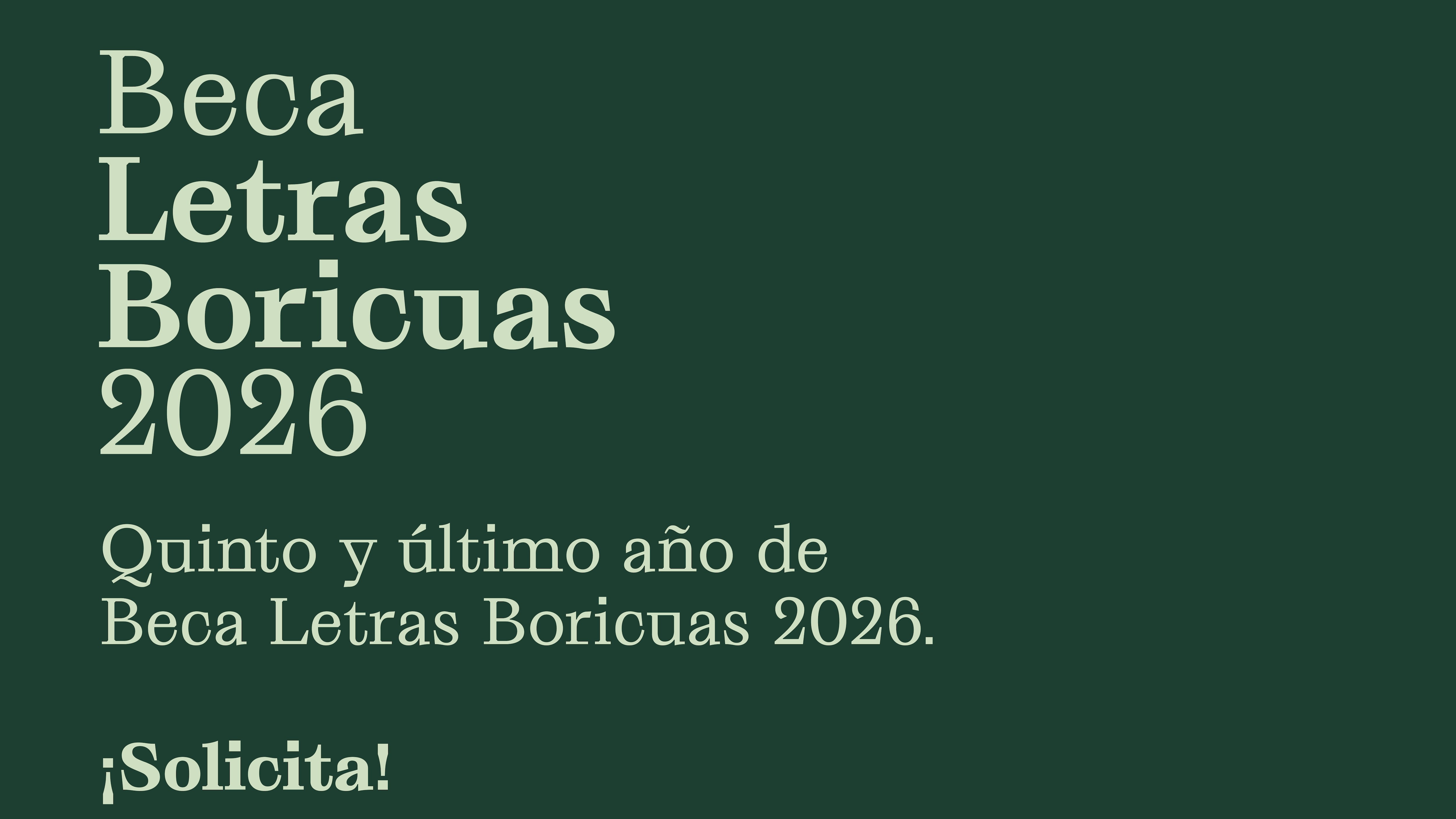 Fondo Flamboyán para las Artes y la Mellon Foundation anuncian convocatoria a la 5ta y última cohorte de Beca Letras Boricuas 2026