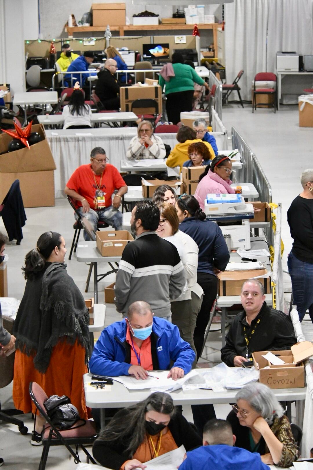 Continúa el escrutonio de las elecciones generales. Centro de Operaciones de la CEE. Hato Rey Metro PR 23 de diciembre de 2024