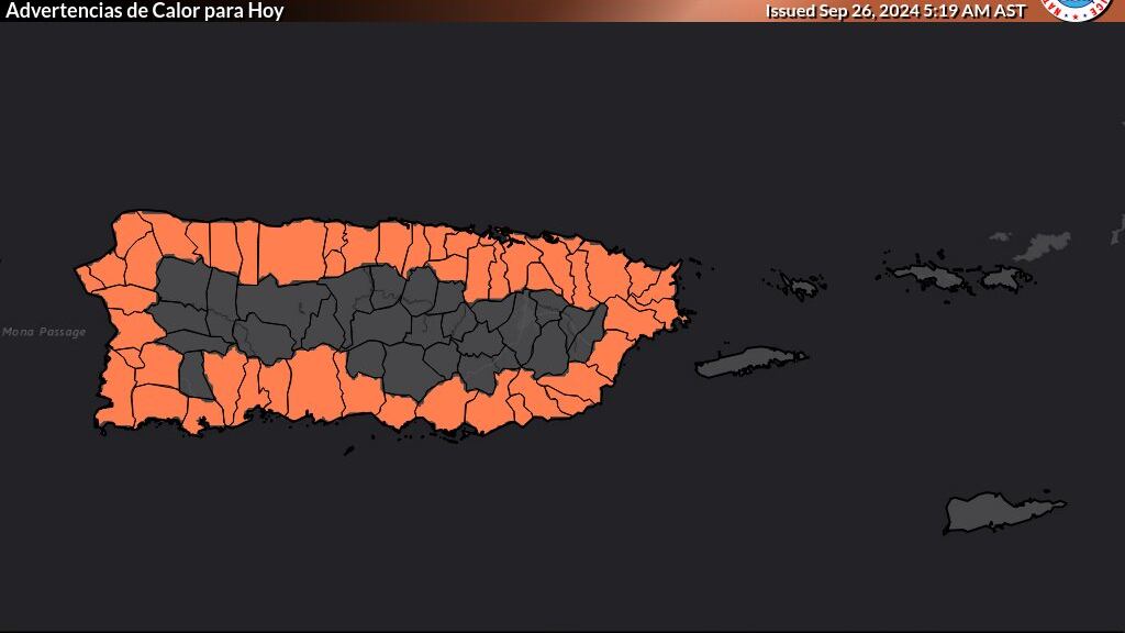 Advertencia de calor.