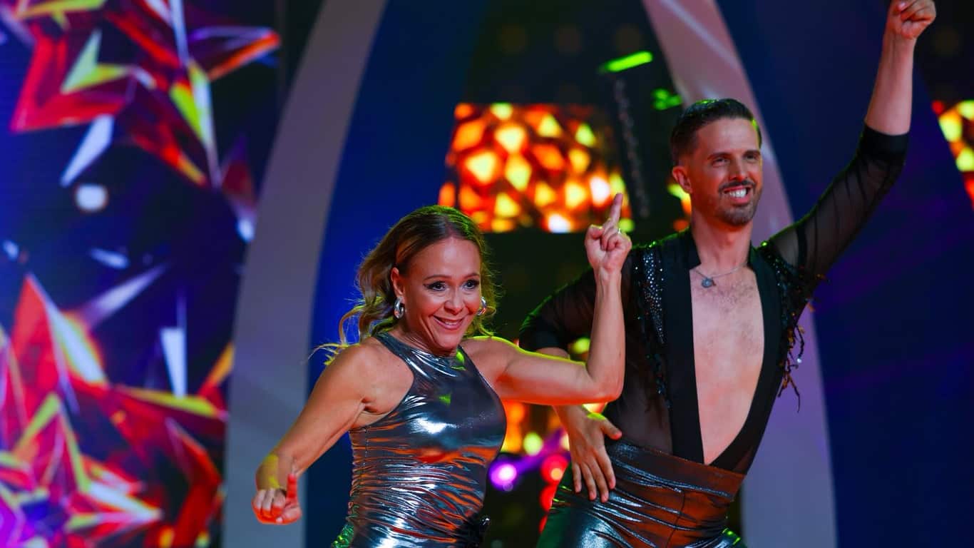 Marisa Baigés junto al bailarín Steven.