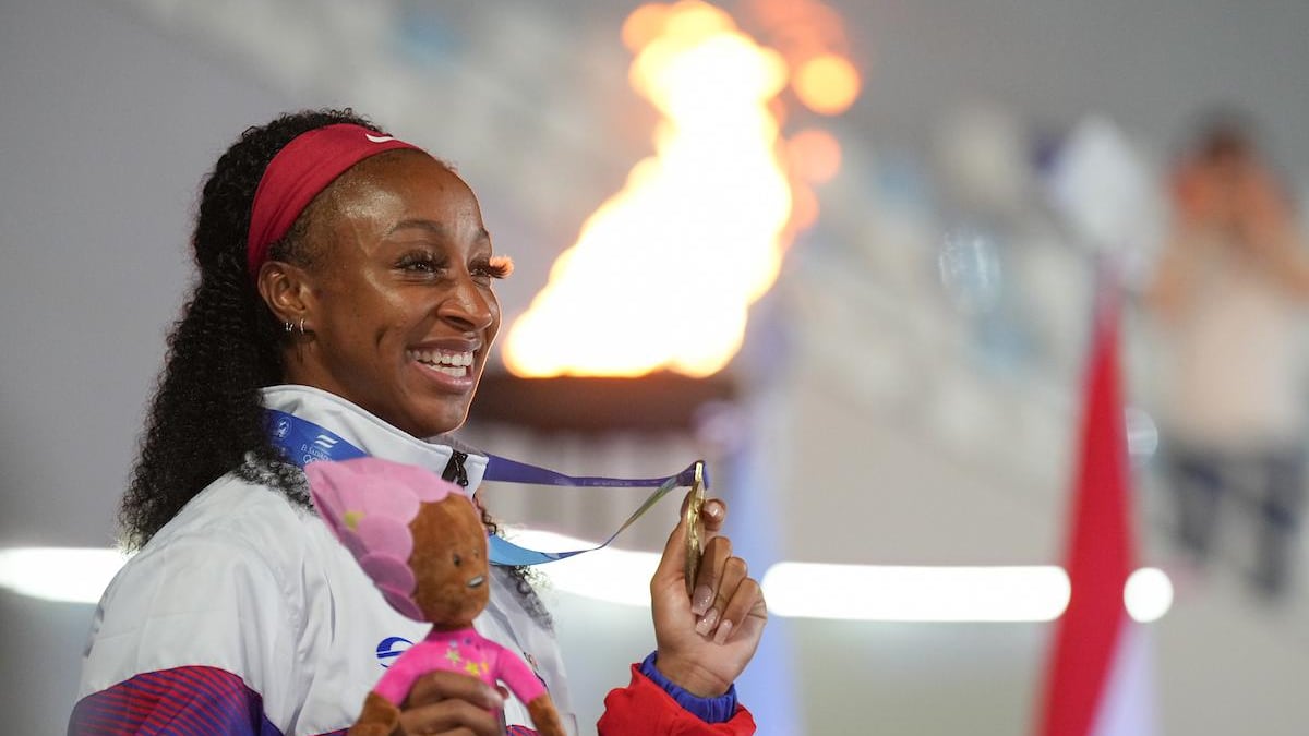 Jasmine Camacho Quinn se llevó la medalla de oro en los 100 metros con vallas.