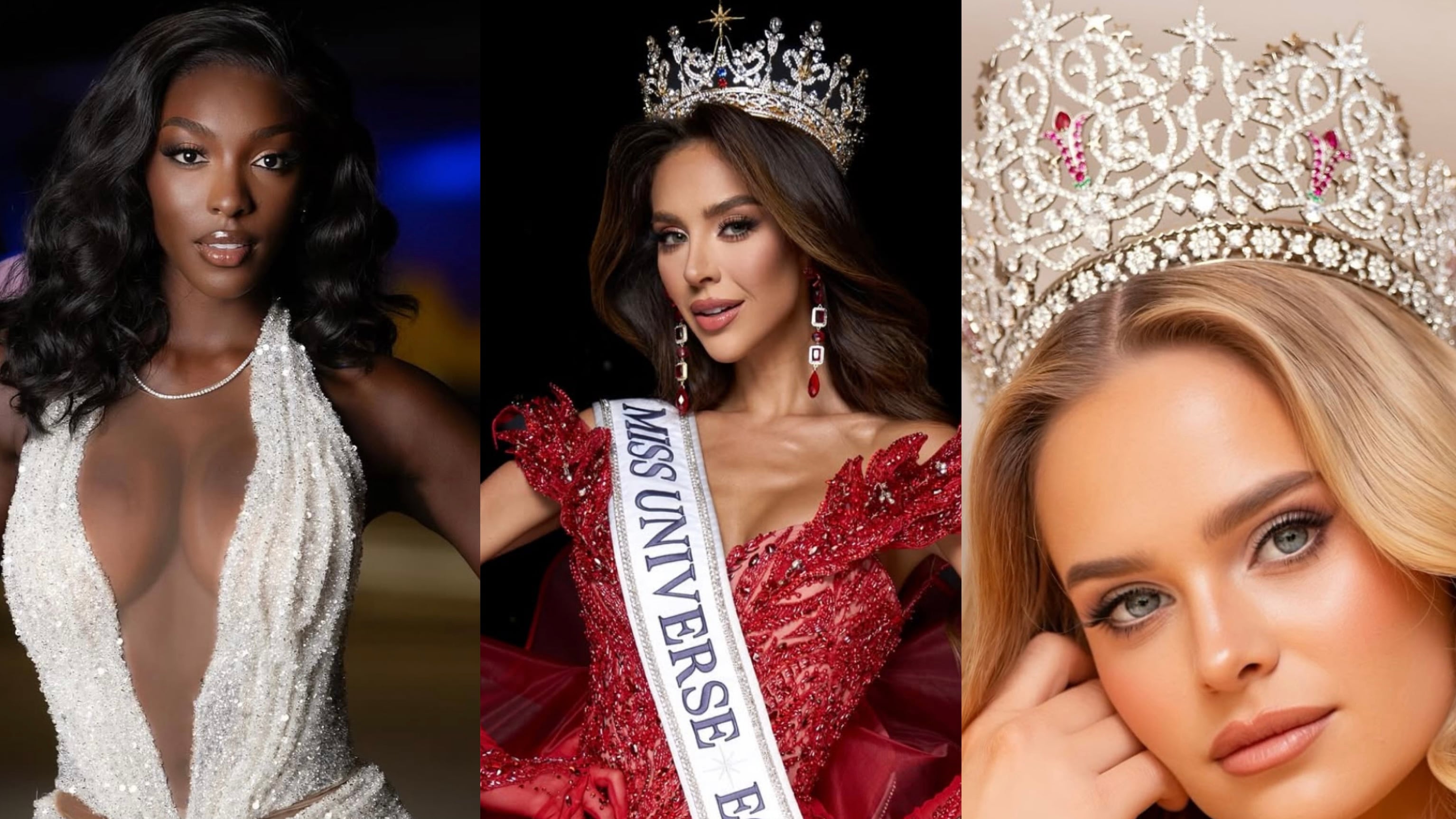 Miss Costa de Marfil, Miss Ecuador y Miss Chile.