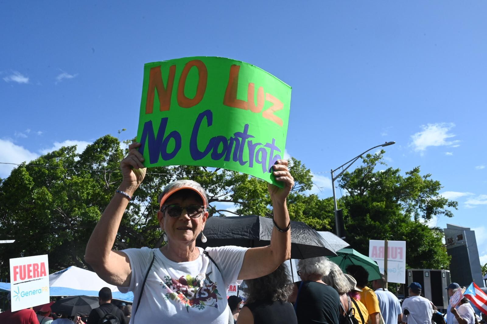 Ciudadanos se tiraron a la calle para exigir la salida de LUMA.