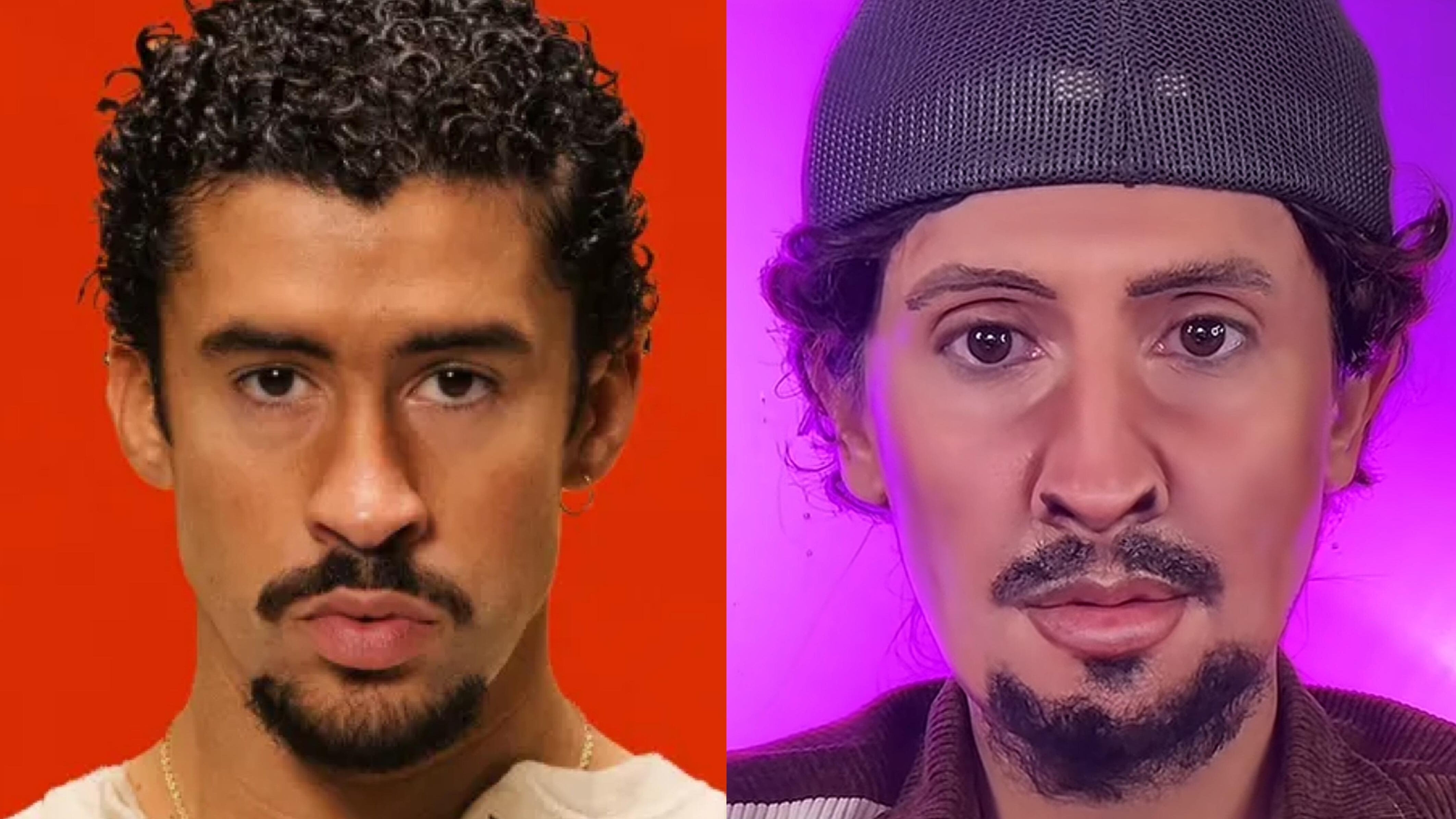 Una maquillista profesional se inspiró en Bad Bunny para su más reciente transformación.