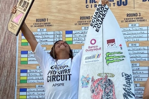 La reina de las olas: Dominic “Mimi” Barona conquista el Corona Pro Surf Circuit 2025 en Puerto Rico