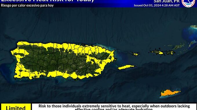 Riesgo de calor excesivo.