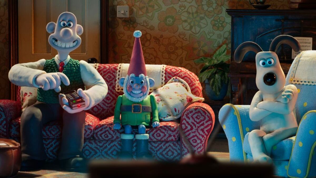 Escena de la película Wallace y Gromit: La venganza se sirve con plumas