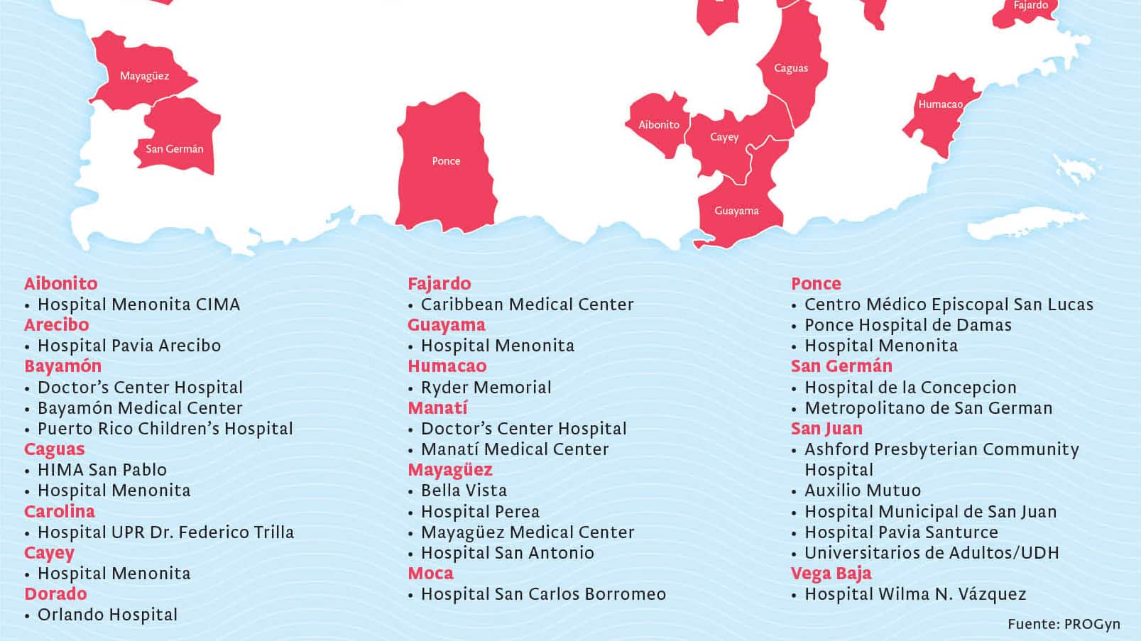 Metro Puerto Rico recopiló información sobre salas de parto y las presenta en el mapa que acompaña este reportaje.