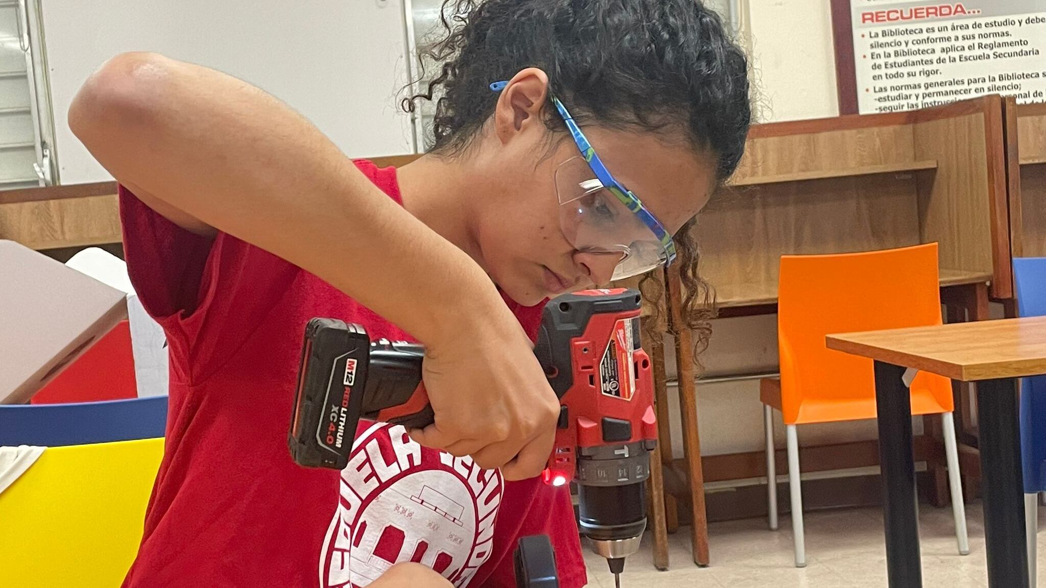 Estudiante de la Escuela Secundaria de la UPR en San Juan