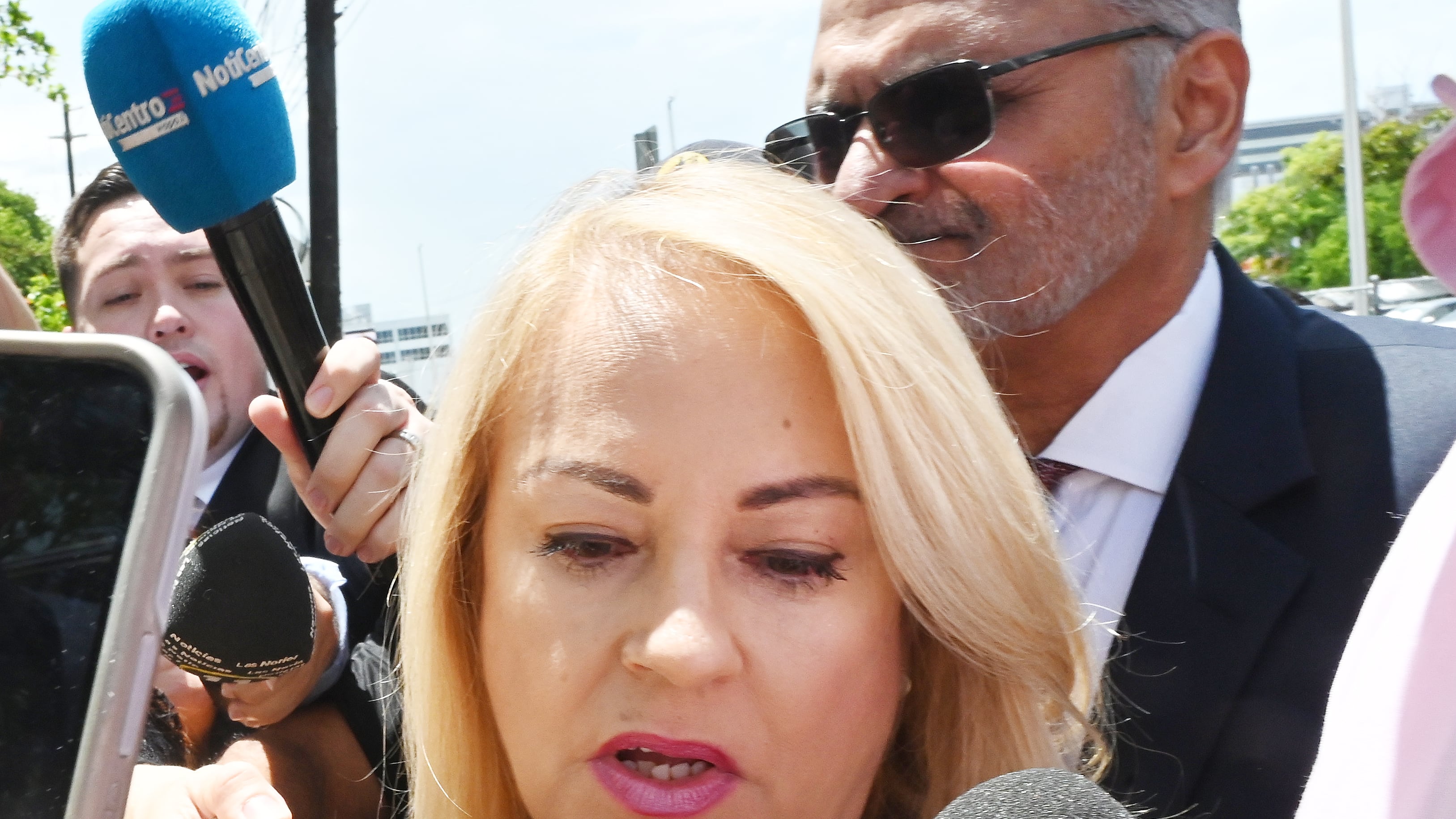 La ex gobernadora, Wanda Vazquez, llega al Tribunal Federal para declararse culpable