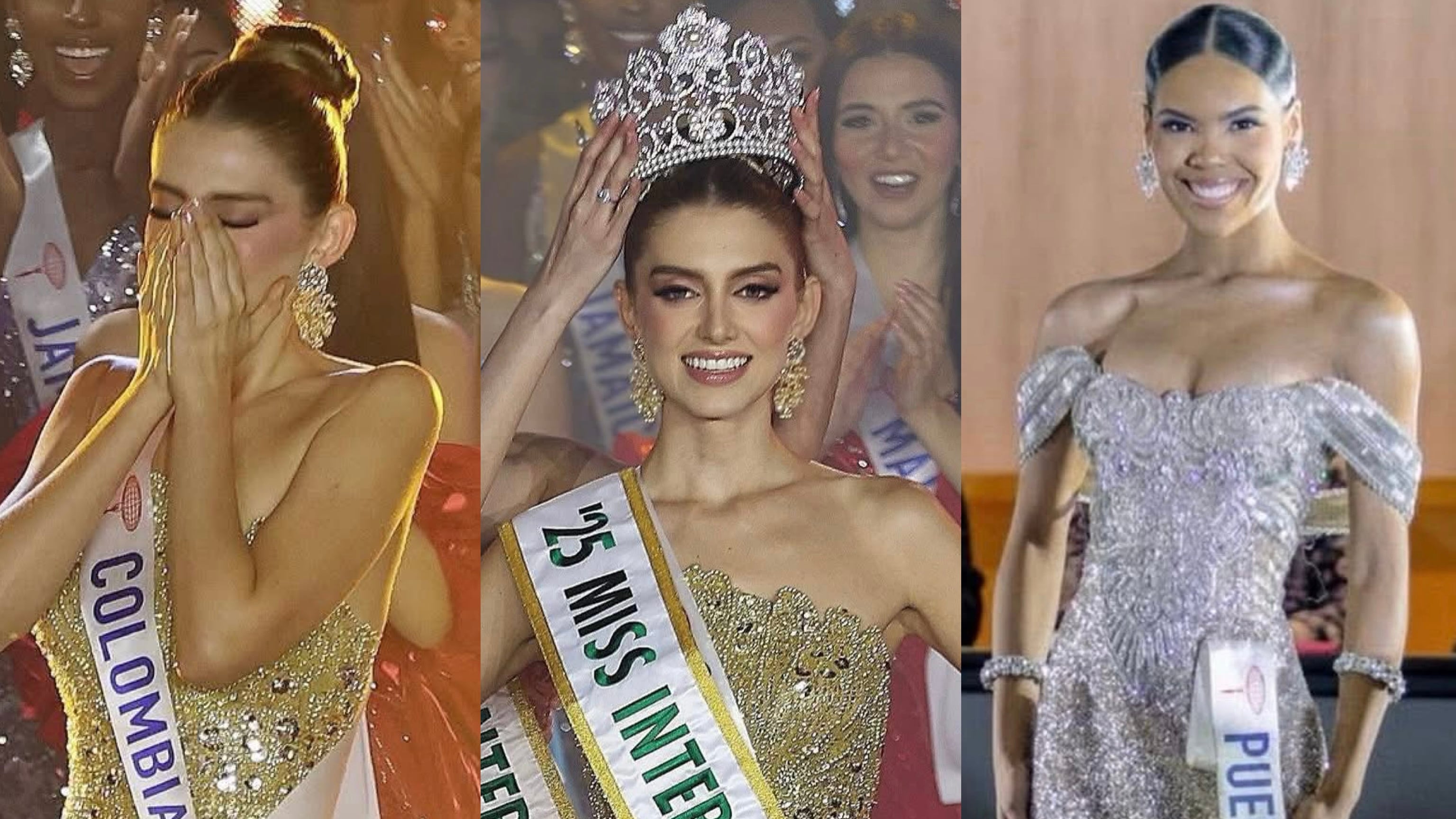 La nueva Miss International 2025; Catalina Duque y la boricua Zamira Lee Allende, quien no clasificó en el Top 20.