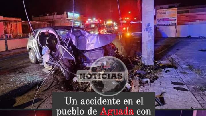 Accidente grave con turistas en Aguada.