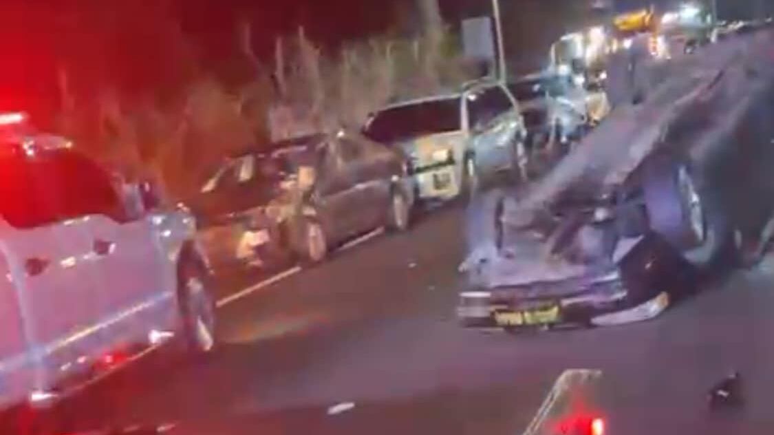 Accidente con cuatro carros forma tremendo tapón en la PR-30.