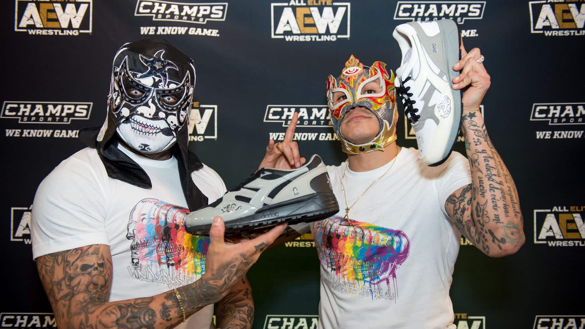 The Lucha Brothers estrenan nueva colección de tenis con Diadora, AEW y Champs